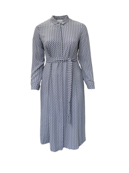 Marina Rinaldi Women's Blue Decorare Button Closure Shift Dress NWT