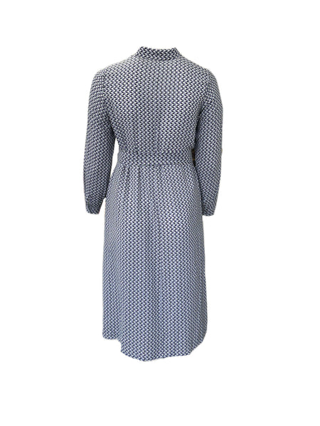 Marina Rinaldi Women's Blue Decorare Button Closure Shift Dress NWT