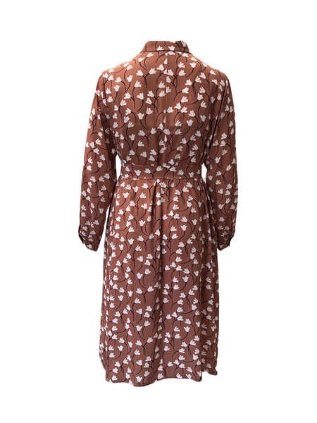 Marina Rinaldi Women's Brown Decorare Shift Dress NWT