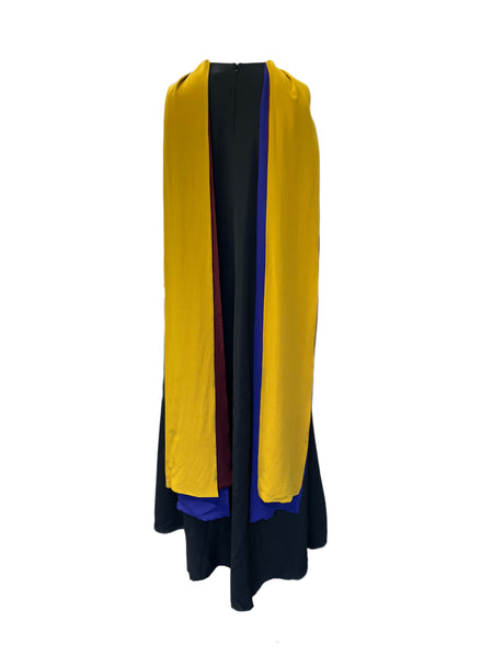 Marina Rinaldi Women's Black Dedalo Zipper Closure Shift Dress NWT