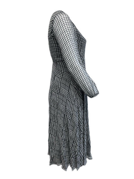 Marina Rinaldi Women's Nero Dedicare Silk A Line Dress NWT