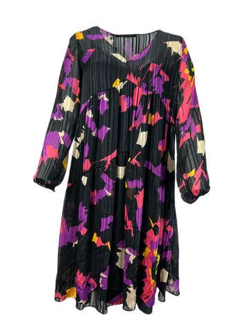 Marina Rinaldi Women's Multicolored Dedotto Long Sleeve Dress NWT