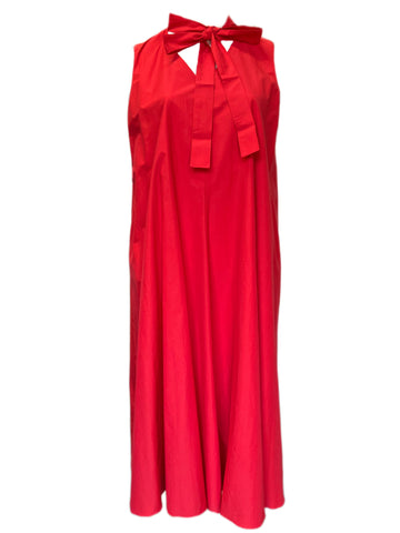 Marina Rinaldi Women's Red Dedurre Sleeveless Maxi Dress Size 18W/27 NWT