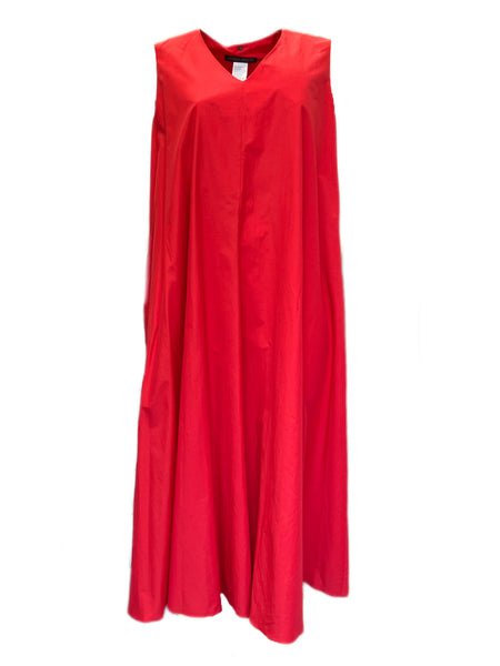 Marina Rinaldi Women's Red Dedurre Sleeveless Maxi Dress Size 18W/27 NWT