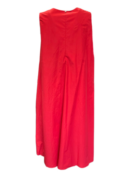 Marina Rinaldi Women's Red Dedurre Sleeveless Maxi Dress Size 18W/27 NWT