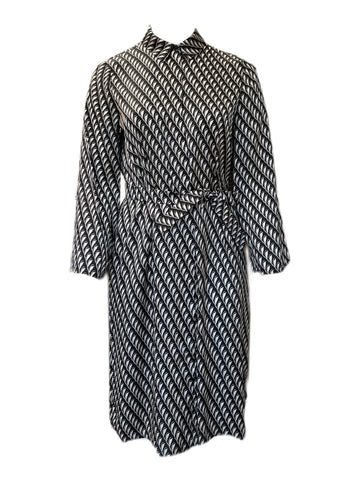 Marina Rinaldi Women's Black Dedurre Button Down Shirt Dress Size 12W/21 NWT