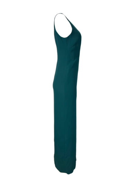 Marina Rinaldi Women's Dark Green Defile Embellished Maxi Dress Size 12W/21
