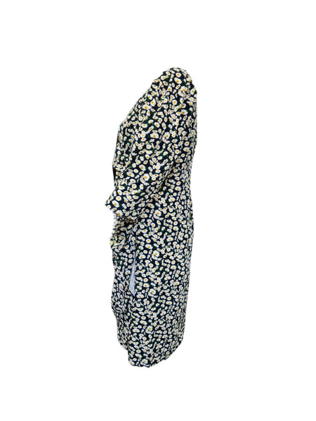 Marina Rinaldi Women's Navy Defile Floral Print Shift Dress NWT