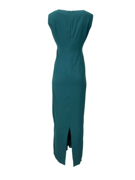 Marina Rinaldi Women's Dark Green Defile Embellished Maxi Dress Size 12W/21