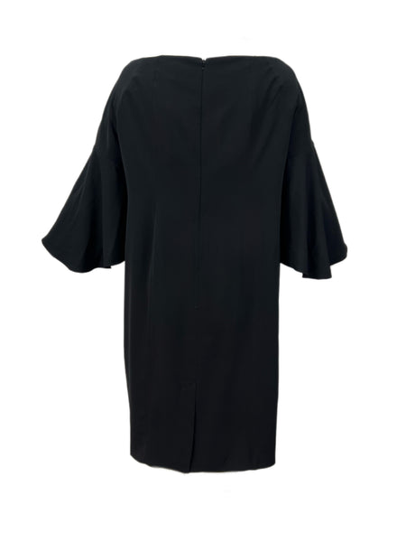 Marina Rinaldi Women's Black Defile Bell Sleeve Shift Dress