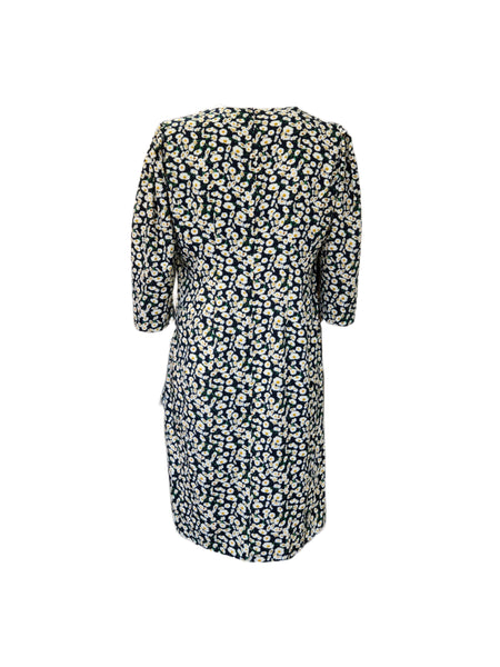 Marina Rinaldi Women's Navy Defile Floral Print Shift Dress NWT