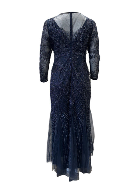 Marina Rinaldi Women's Blue Delicato Shift Dress NWT