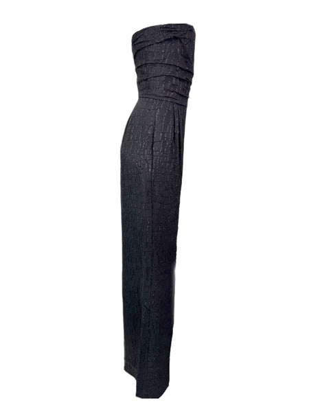 Max Mara Women's Black Delis Out Shoulder Jumpsuit Size 8 NWT
