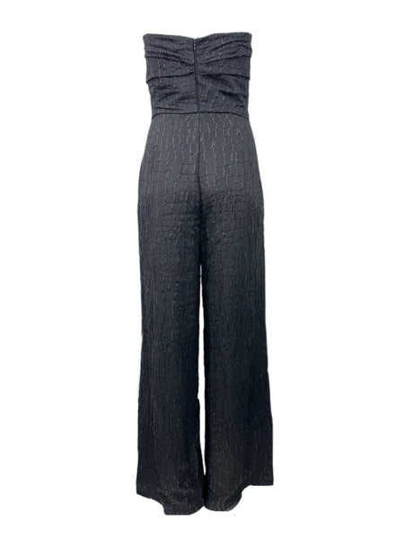 Max Mara Women's Black Delis Out Shoulder Jumpsuit Size 8 NWT