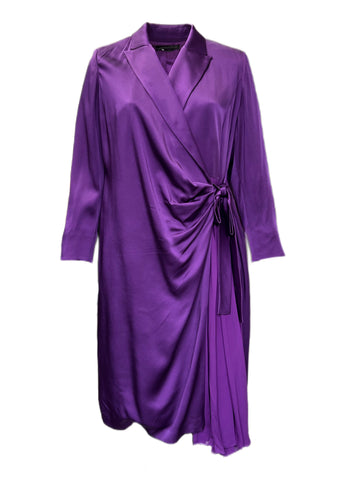 Marina Rinaldi Women's Purple Denise Wrap Dress NWT
