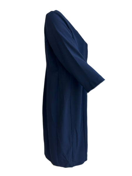 Marina Rinaldi Women's Navy Dentro Shift Dress Size 22W/31 NWT