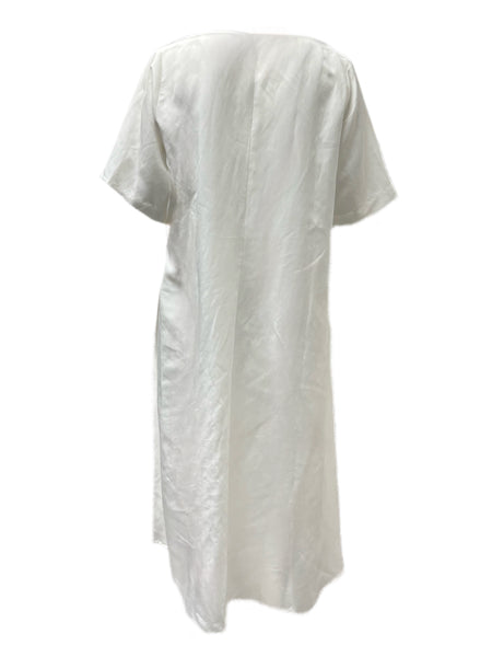 Marina Rinaldi Women's Bianco Dentro Viscose Dress Size 20W/29 NWT