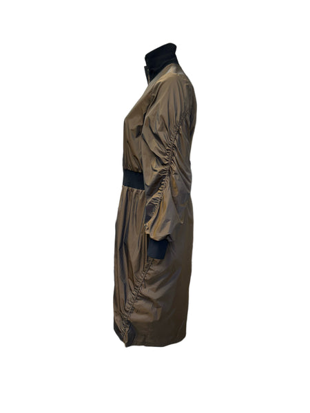 Marina Rinaldi Women's Brown Depliant Zipper Closure Jacket NWT