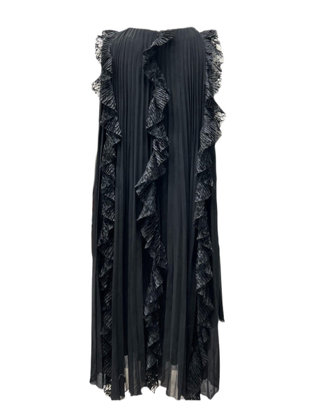 Marina Rinaldi Women's Black Depliant Maxi Dress NWT