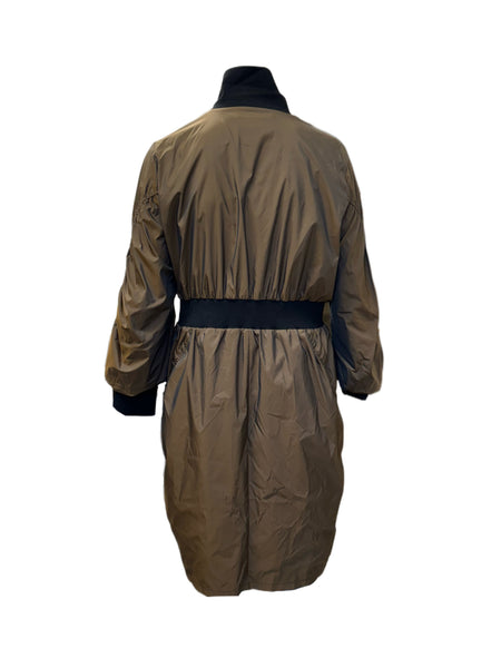 Marina Rinaldi Women's Brown Depliant Zipper Closure Jacket NWT