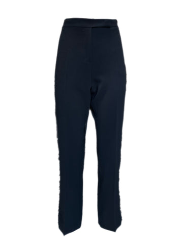 Max Mara Women's Black Derrik Straight Pants Size 14 NWT