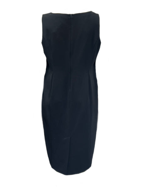Marina Rinaldi Women's Black Designer Sleeveless Sheath Dress Size 22W/31 NWT