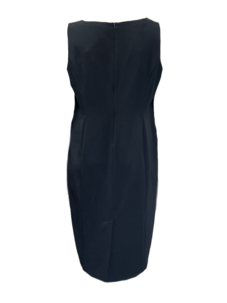 Marina Rinaldi Women's Black Designer Sleeveless Sheath Dress Size 22W/31 NWT