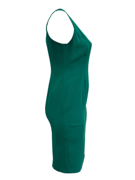 Marina Rinaldi Women's Green Designer Sleeveless Sheath Dress NWT