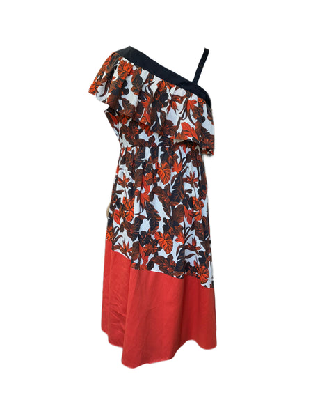 Marina Rinaldi Women's Red Destino Zipper Closure Shift Dress NWT