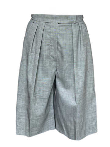 Max Mara Women's Grey Desy Zipper Closure Short Size 4 NWT