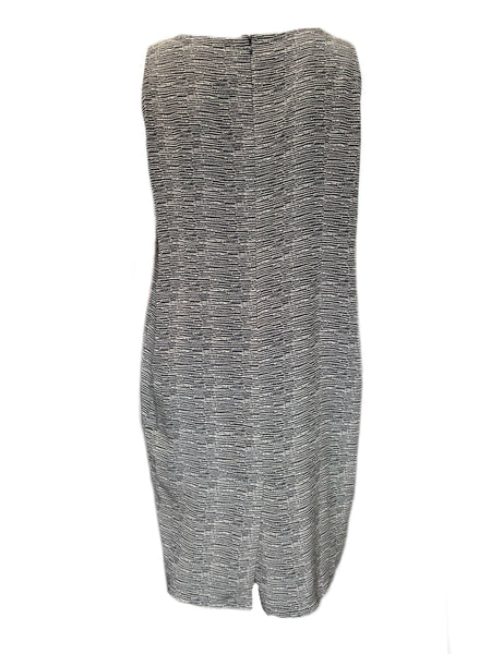 Marina Rinaldi Women's Brown Detector Sleeveless Silk Sheath Dress NWT