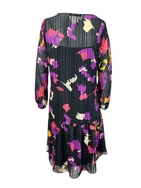 Marina Rinaldi Women's Multicolored Dedotto Long Sleeve Dress NWT