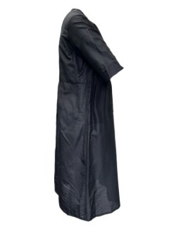 Marina Rinaldi Women's Black Devoto Button Closure Shift Dress NWT