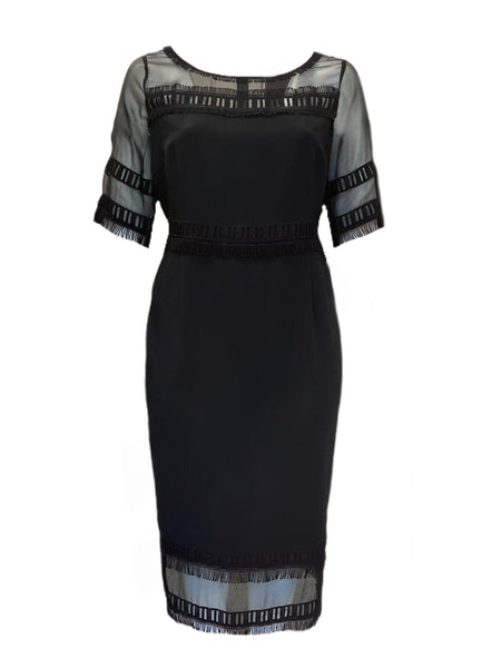 Marina Rinaldi Women's Black Diabase Sheath Dress NWT