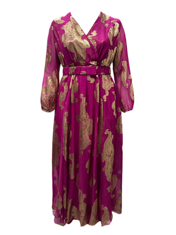 Marina Rinaldi Women's Pink Diadema Maxi Dress NWT