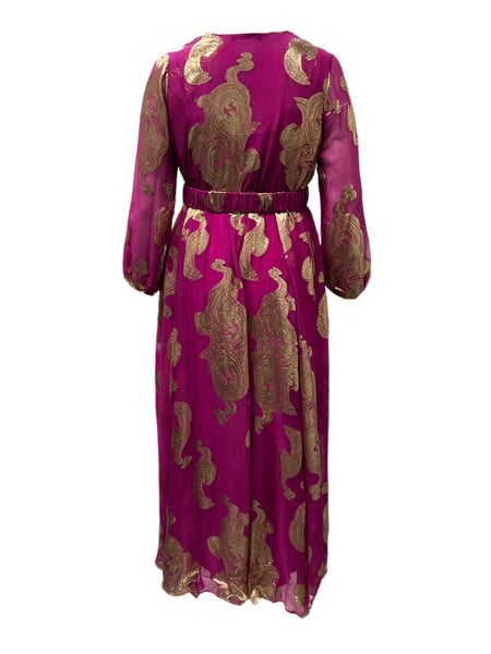 Marina Rinaldi Women's Pink Diadema Maxi Dress NWT