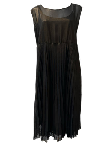 Marina Rinaldi Women's Bronze Diametro Sleeveless Maxi Dress NWT