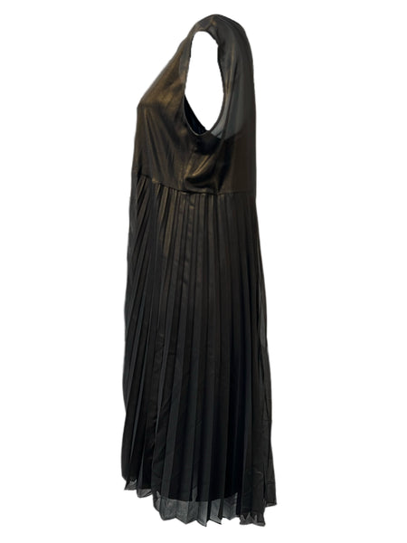 Marina Rinaldi Women's Bronze Diametro Sleeveless Maxi Dress NWT