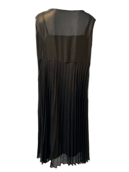 Marina Rinaldi Women's Bronze Diametro Sleeveless Maxi Dress NWT