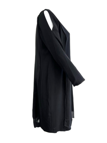 Marina Rinaldi Women's Black Diana Long Sleeve Shift Dress NWT