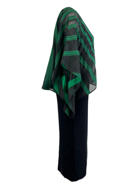 Marina Rinaldi Women's Green Diapason Sleeveless Maxi Dress Size 12W/21 NWT