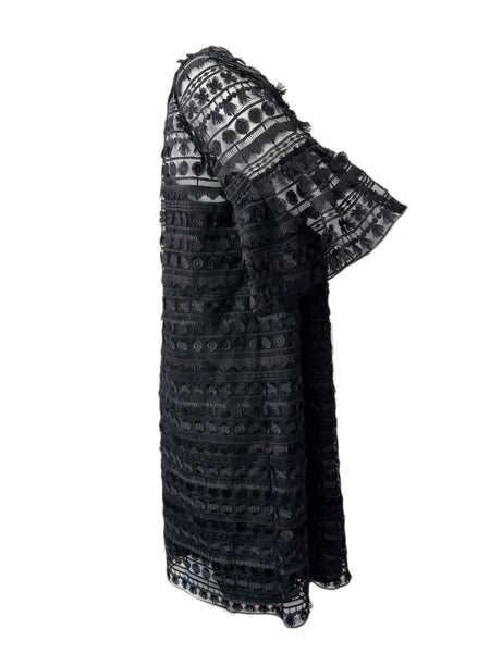 Marina Rinaldi Women's Nero Diaspro Shift Dress NWT