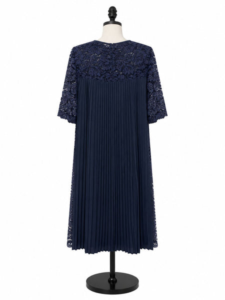 Marina Rinaldi Women's Navy Dicembre Shift Dress NWT