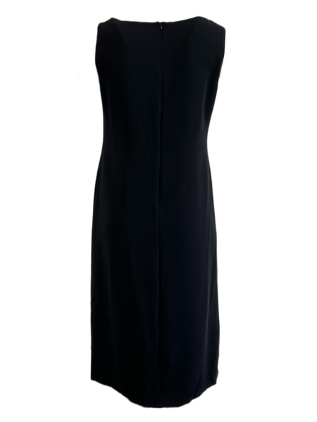 Marina Rinaldi Women's Black Dicoreo Sequins Front Sheath Dress NWT