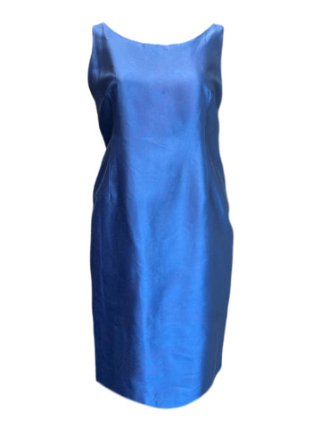 Marina Rinaldi Women's Blue Didone Sleeveless Sheath Dress Size 18W/27 NWT