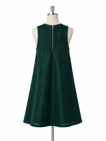 Max Mara Women's Green Didone Zipper Closure Shift Dress NWT