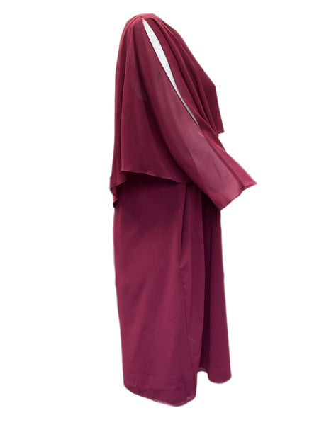 Marina Rinaldi Women's Red Dieci Cold Shoulder Dress Size 16W/25 NWT