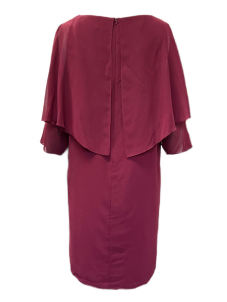 Marina Rinaldi Women's Red Dieci Cold Shoulder Dress Size 16W/25 NWT