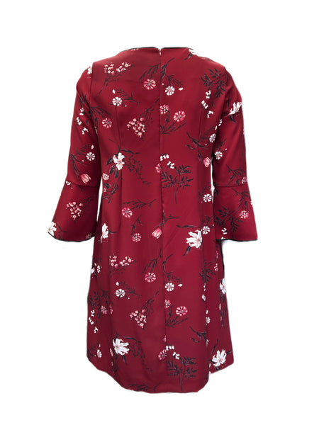 Marina Rinaldi Women's Red Diesis Floral Print Sheath Dress NWT