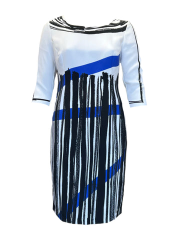 Marina Rinaldi Women's White Digitale Shift Dress NWT